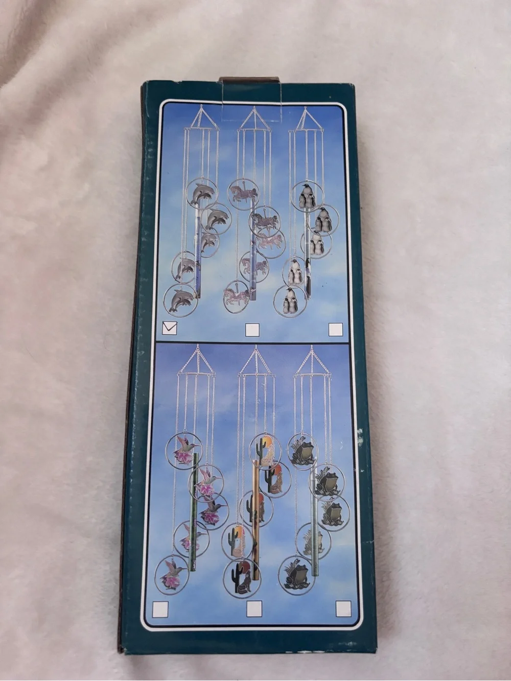 Vintage Laser-Cut Dolphin Wind Chime NIB Ocean Decor Gift coastal beachy marine